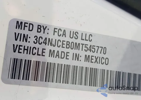 2021 Jeep Compass 80Th Anniversary Fwd из США, поврежденный, VIN 3C4NJCEB0MT545770